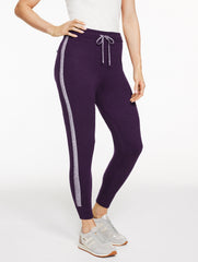 PURPLE GARNET HEATHER METALLIC SWEATER JOGGERS | Talbots near me