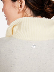 GREY/IVORY HALF-ZIP SWEATER - OMBRÉ | Talbots discount