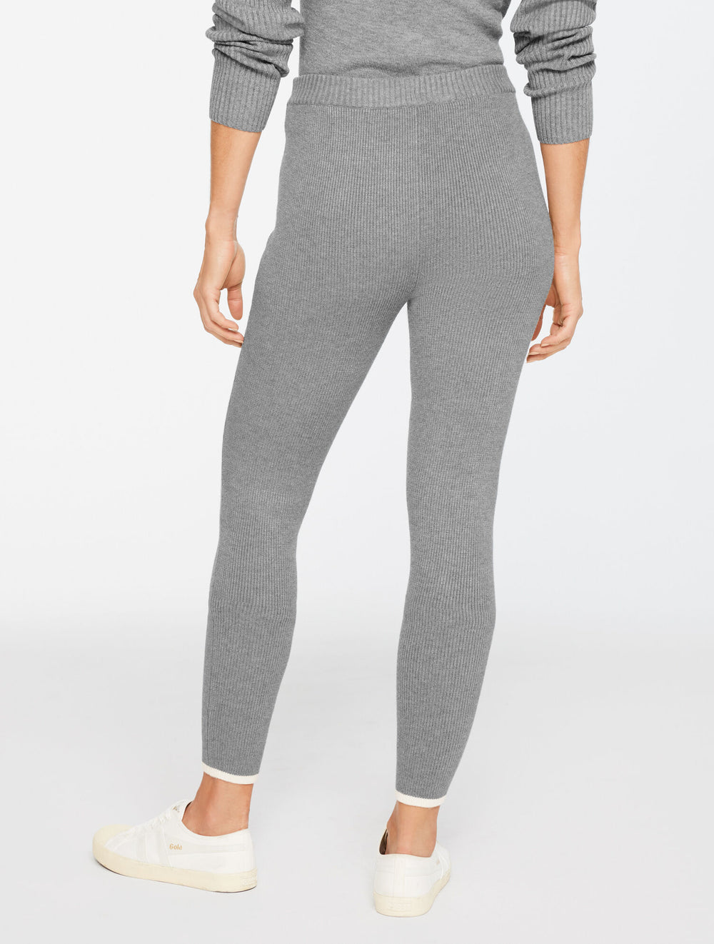 HORIZON GREY HEATHER|IOLITE HEATHER RIBBED SWEATER LEGGINGS | Talbots on sale