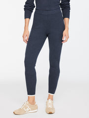 HORIZON GREY HEATHER|IOLITE HEATHER RIBBED SWEATER LEGGINGS | Talbots on sale