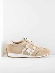 ENGLISH TOFFEE/TAN|INDIGO|JASPER ALEX STATUS HERRINGBONE SUEDE SNEAKERS | Talbots US