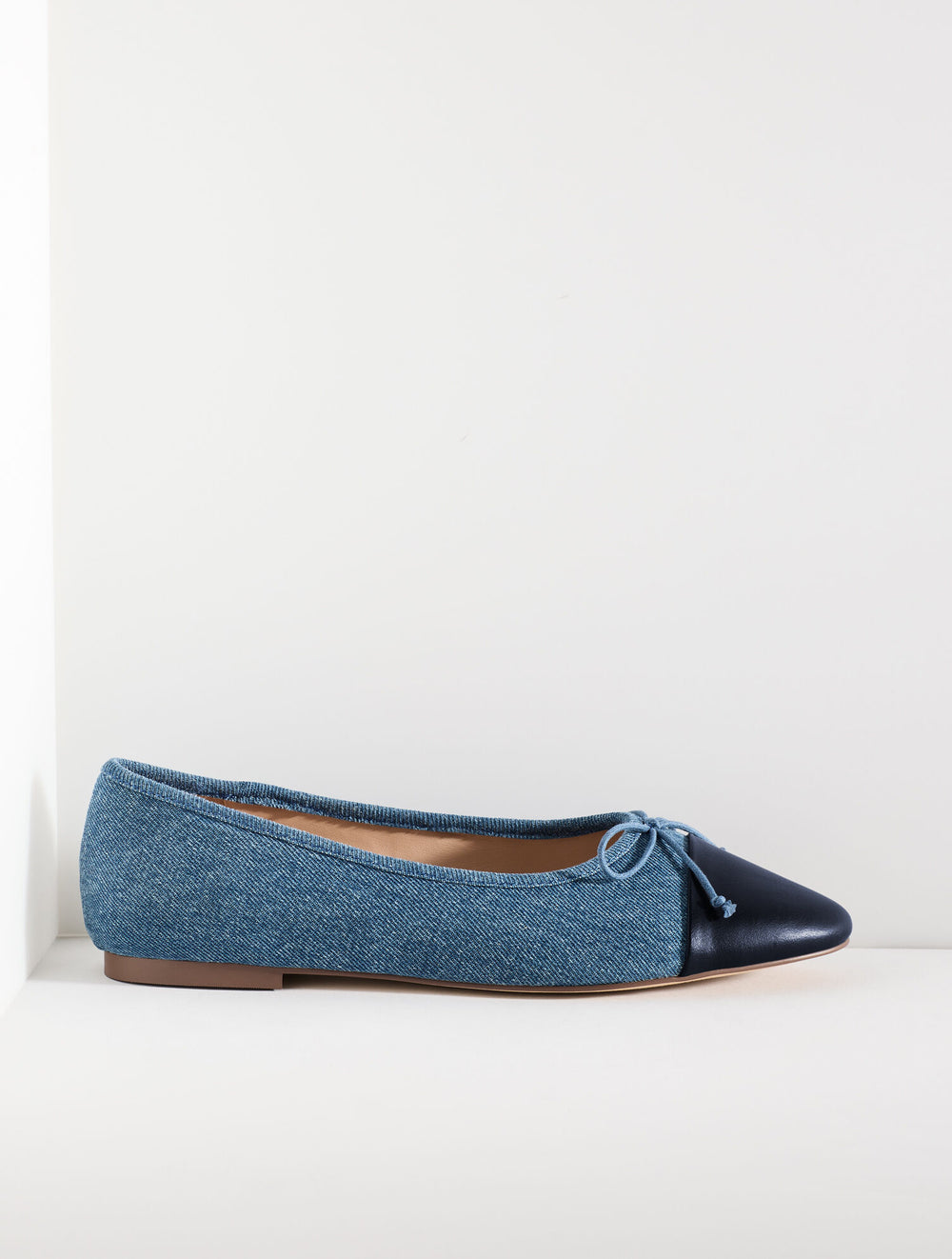 BLUE/INDIGO ANSLY DENIM NAPPA BALLET FLATS | Talbots near me