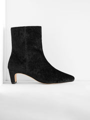 BLACK GALEN CURVED ANKLE BOOTS - SPARKLE VELVET | Talbots near me