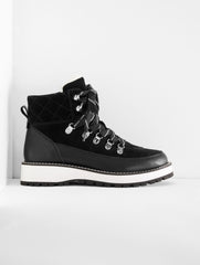 BLACK JULES SUEDE & LEATHER HIKER BOOTS | Talbots for sale