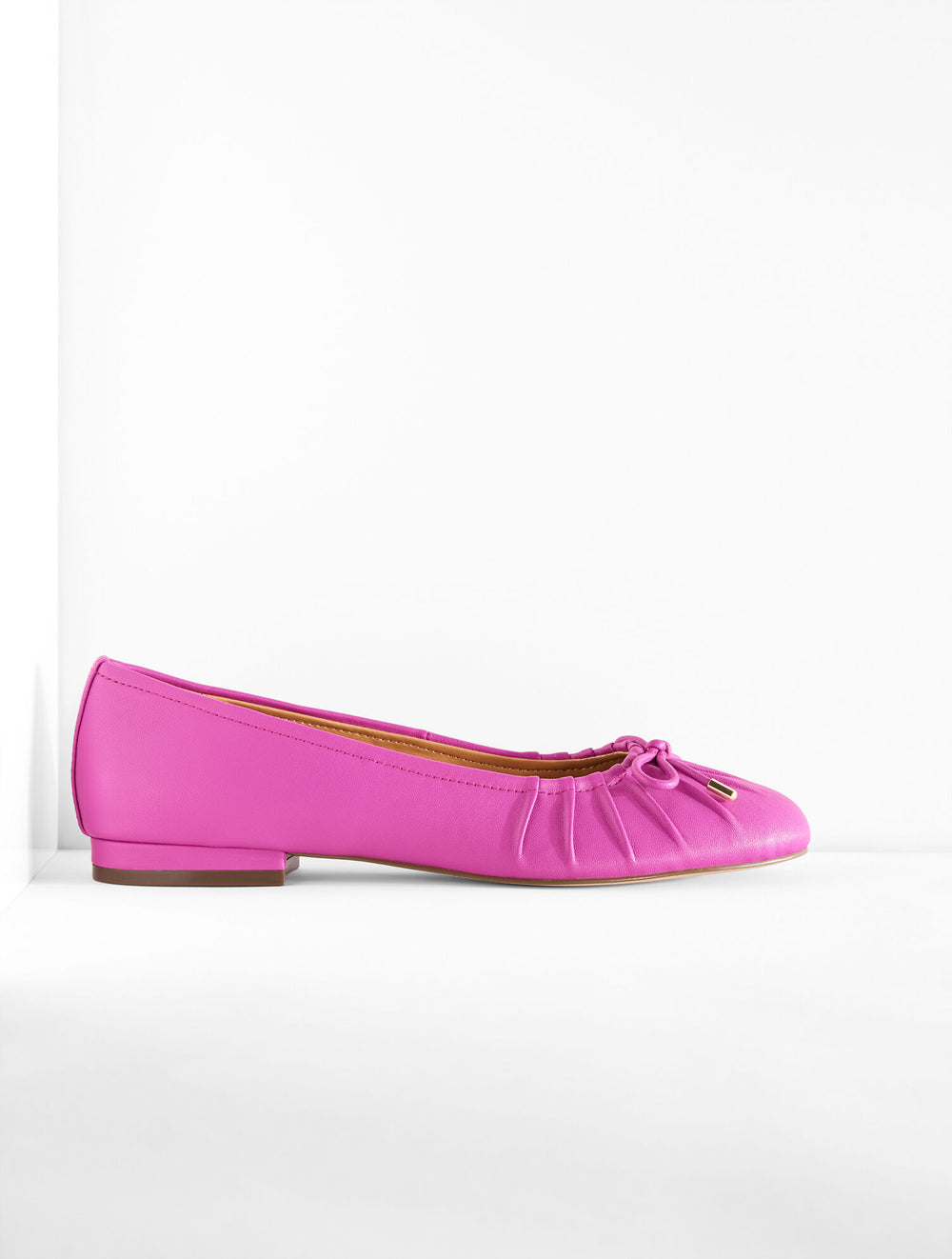 SUGARPLUM PURPLE MADISON PLEATED NAPPA BALLET FLATS | Talbots online