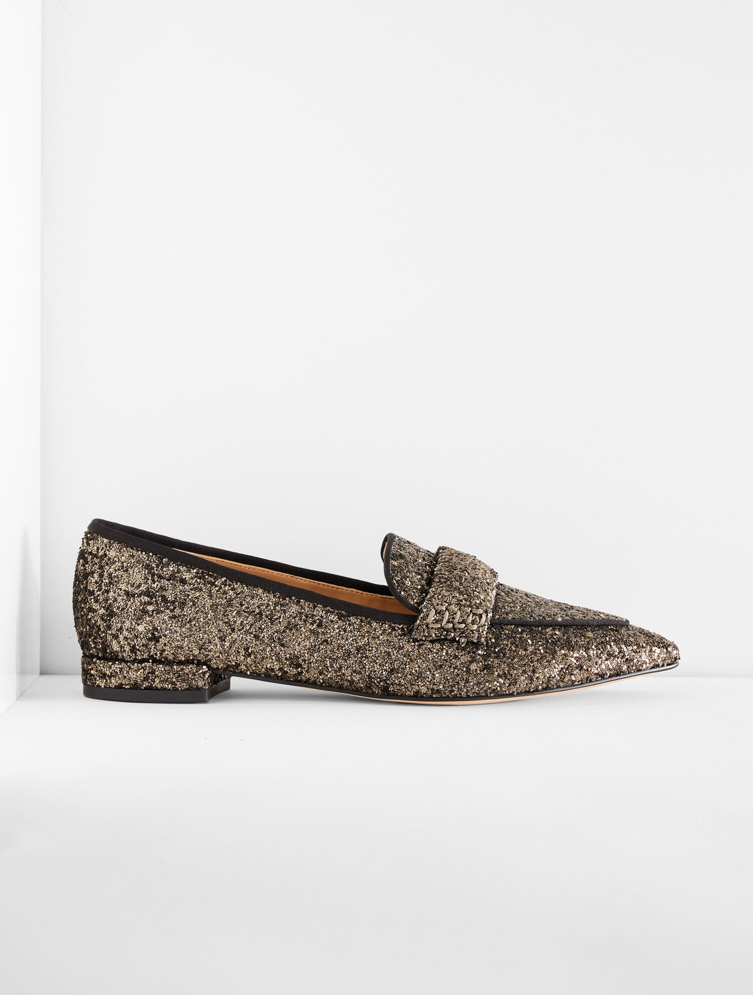 TIN GREY SCARLET SPARKLE POINTED TOE LOAFERS | Talbots sale