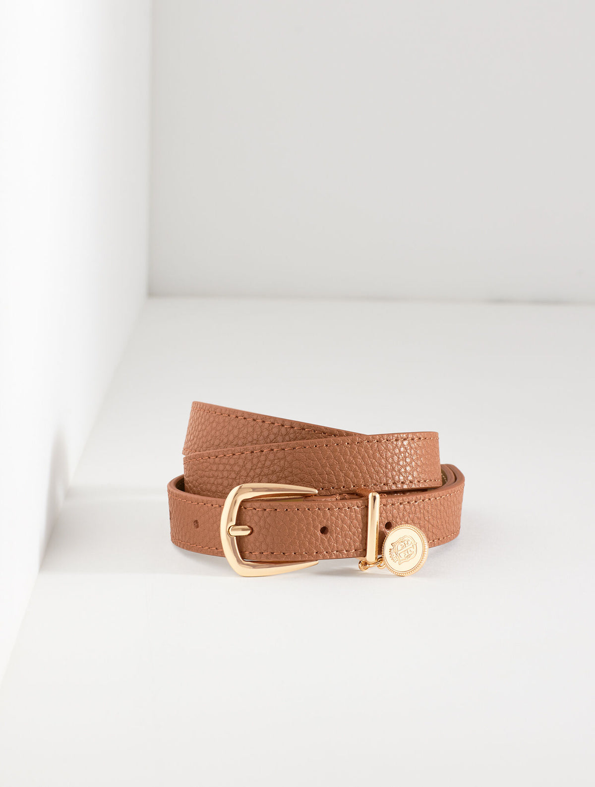 JASPER PEBBLE LEATHER CHARM BELT | Talbots sale