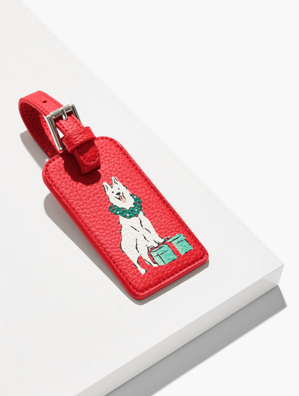 RED POP CHRISTMAS DOG LUGGAGE TAG | Talbots online