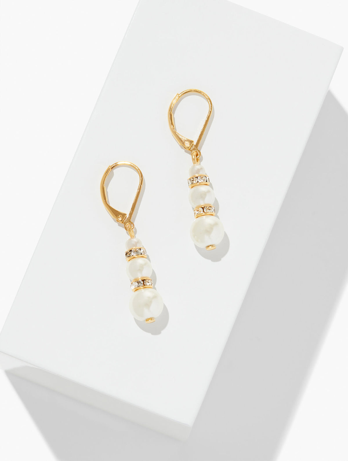 IVORY PEARL/GOLD PEARL GARLAND DROP EARRINGS | Talbots for sale