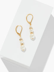 IVORY PEARL/GOLD PEARL GARLAND DROP EARRINGS | Talbots for sale