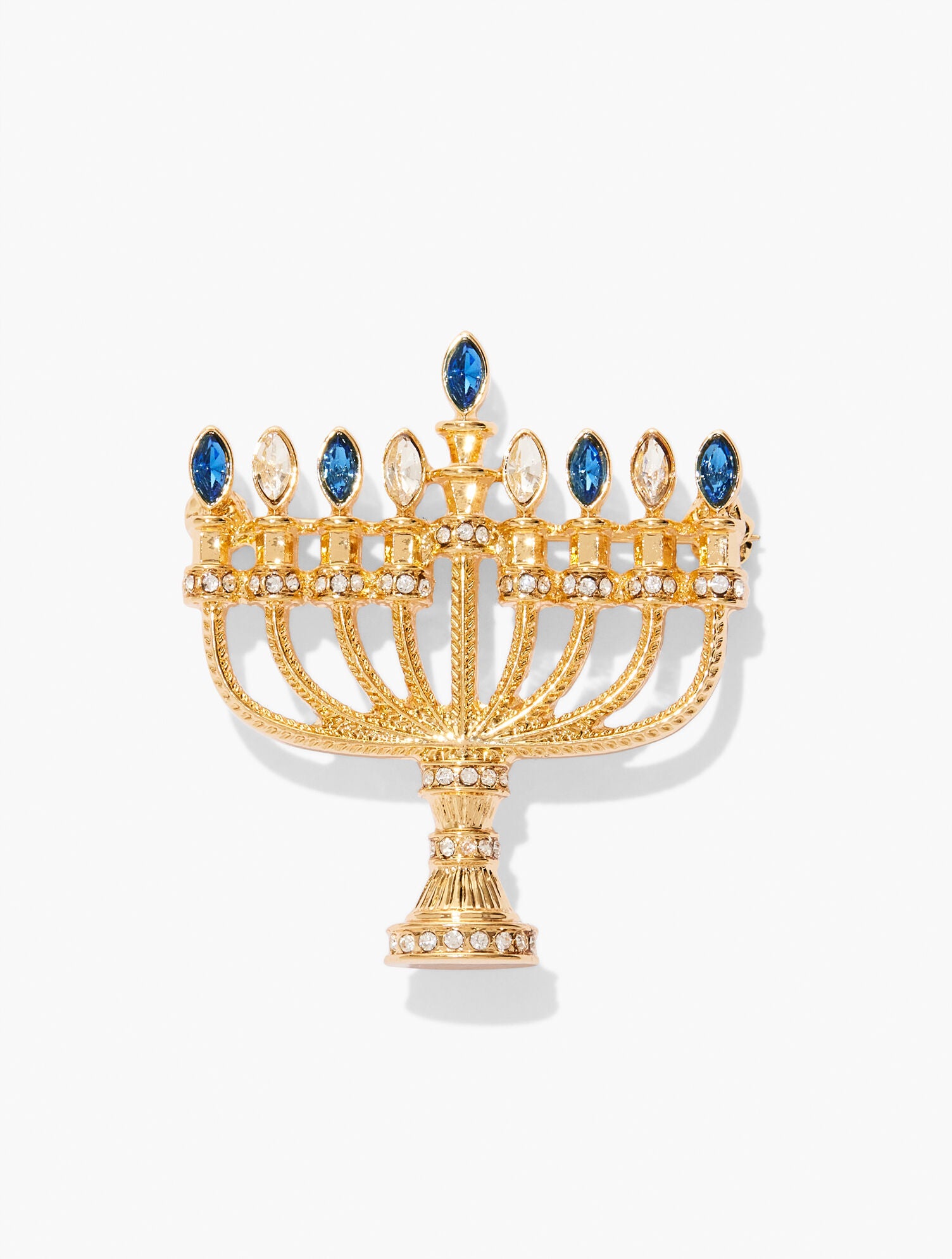 GOLD MENORAH BROOCH | Talbots for sale
