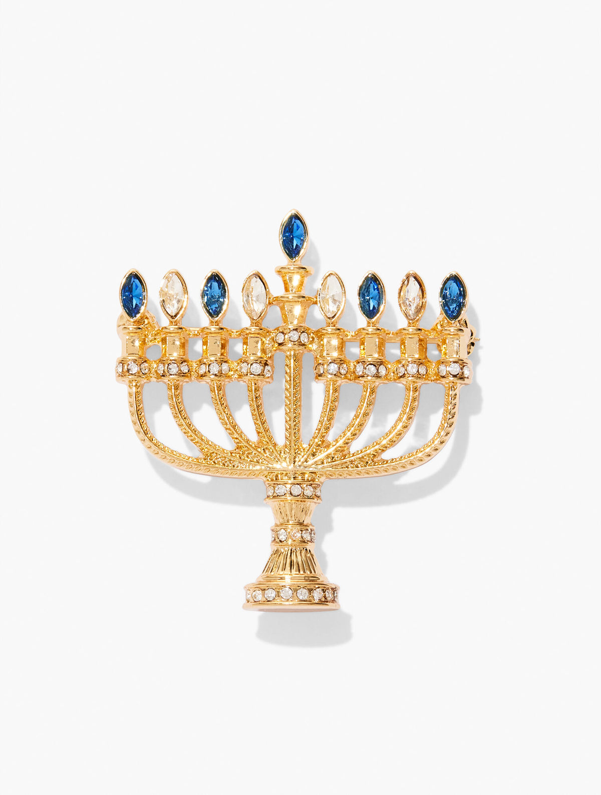 GOLD MENORAH BROOCH | Talbots for sale