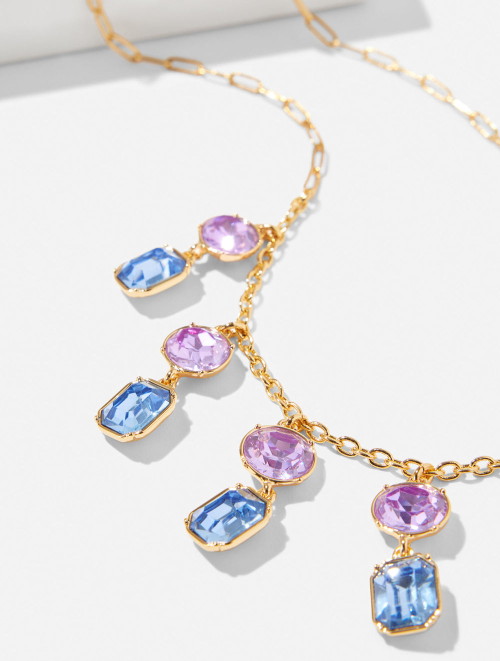 BRILLIANT PURPLE/GOLD ILLUMINATED CRYSTAL NECKLACE | Talbots discount
