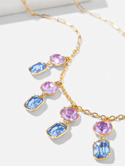 BRILLIANT PURPLE/GOLD ILLUMINATED CRYSTAL NECKLACE | Talbots discount