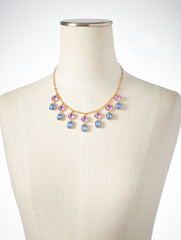 BRILLIANT PURPLE/GOLD ILLUMINATED CRYSTAL NECKLACE | Talbots discount