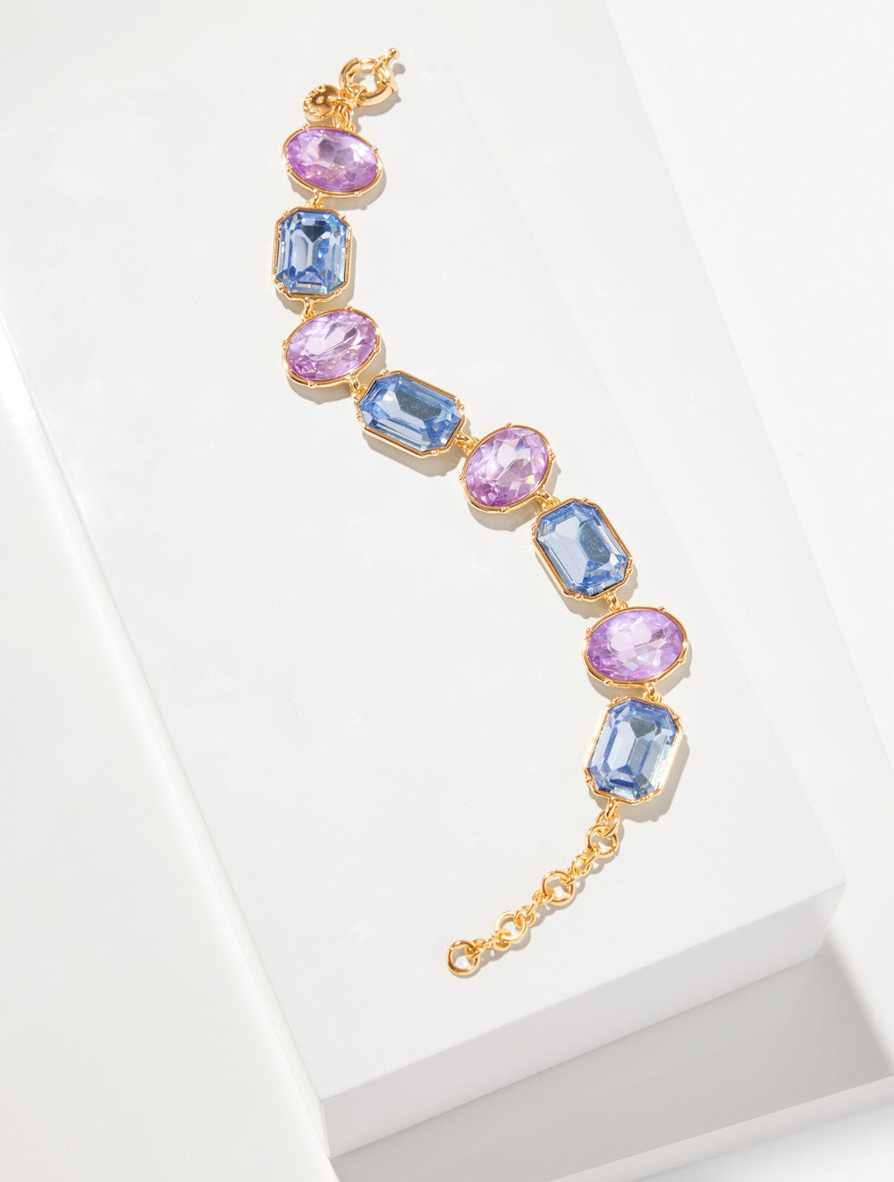 BRILLIANT PURPLE/GOLD ILLUMINATED CRYSTAL BRACELET | Talbots sale