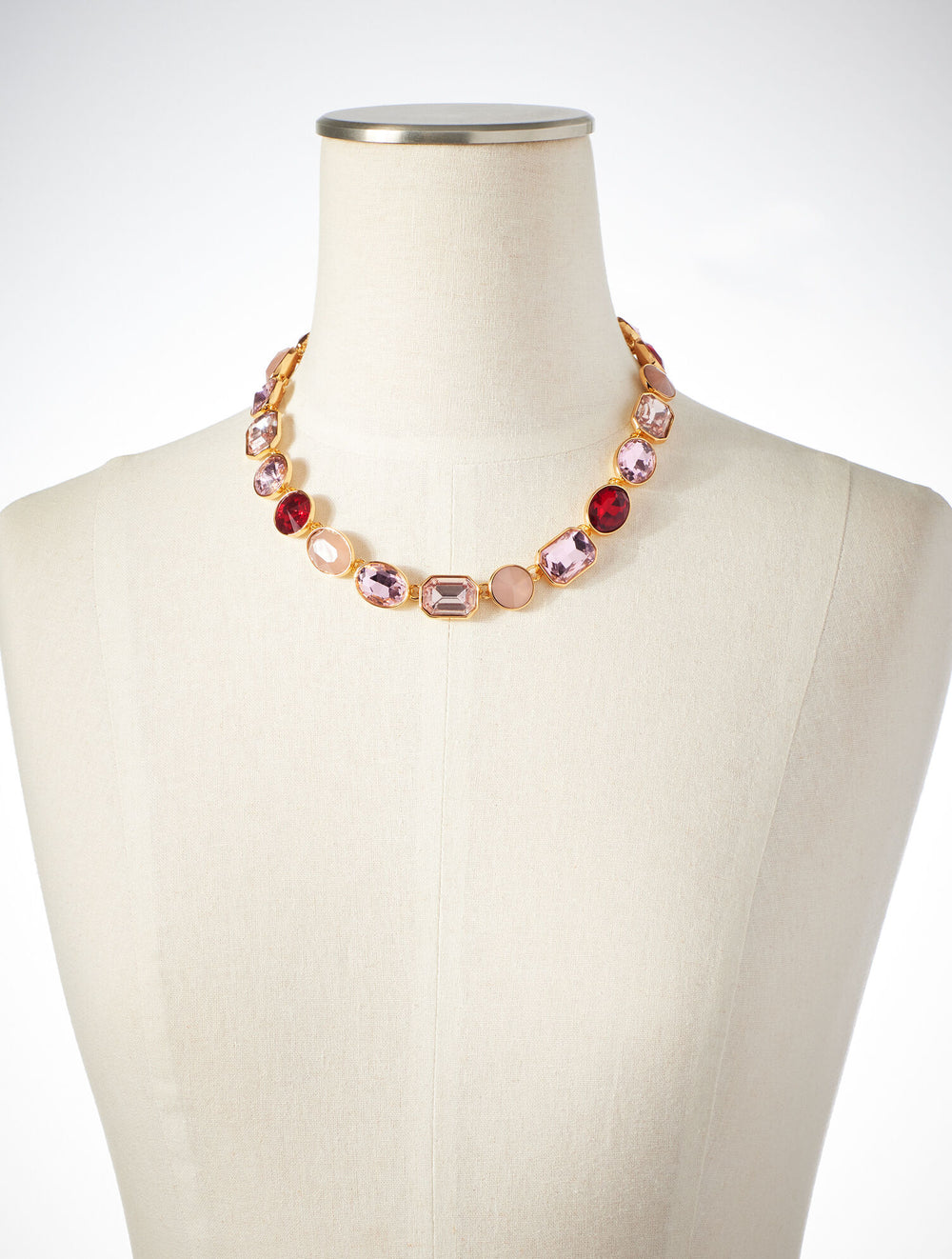 PINK CHAMPAGNE MULTI/GOLD SINCERE SHIMMER NECKLACE | Talbots online