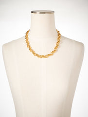 GOLD TRI LINKS NECKLACE | Talbots online