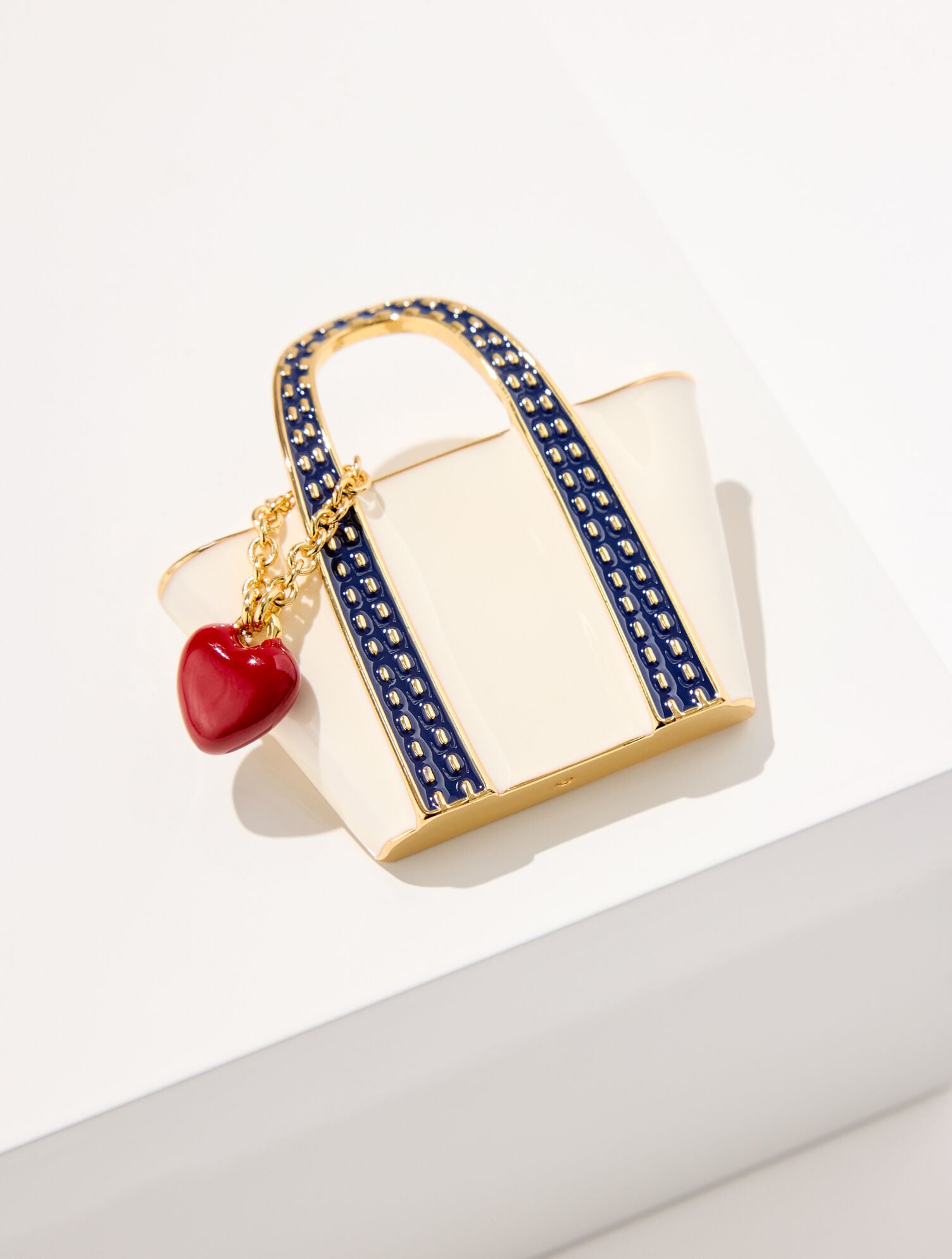 IVORY MULTI/GOLD TOTE BAG PIN | Talbots online