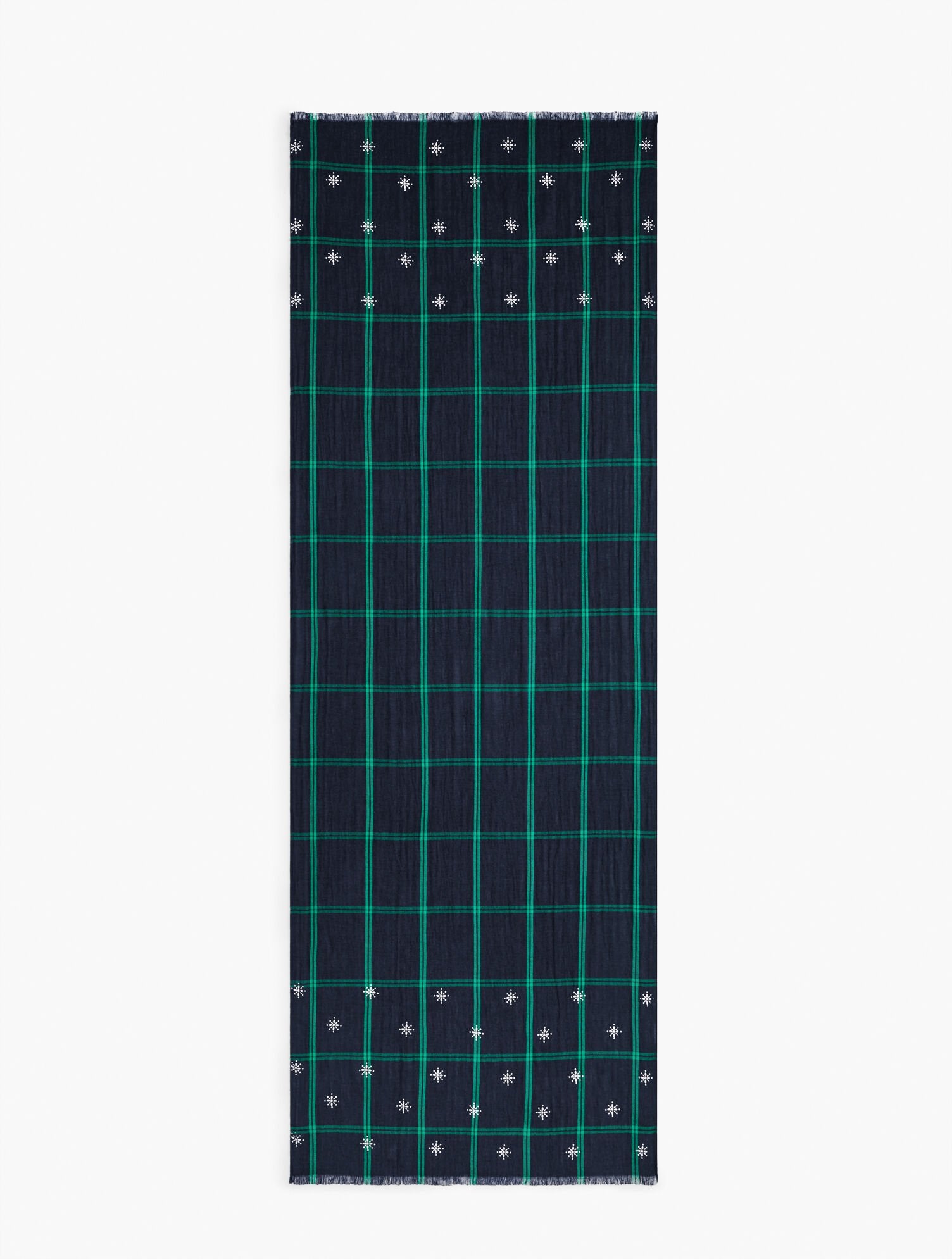INDIGO MULTI ENCHANTING BLACK WATCH OBLONG SCARF | Talbots for sale