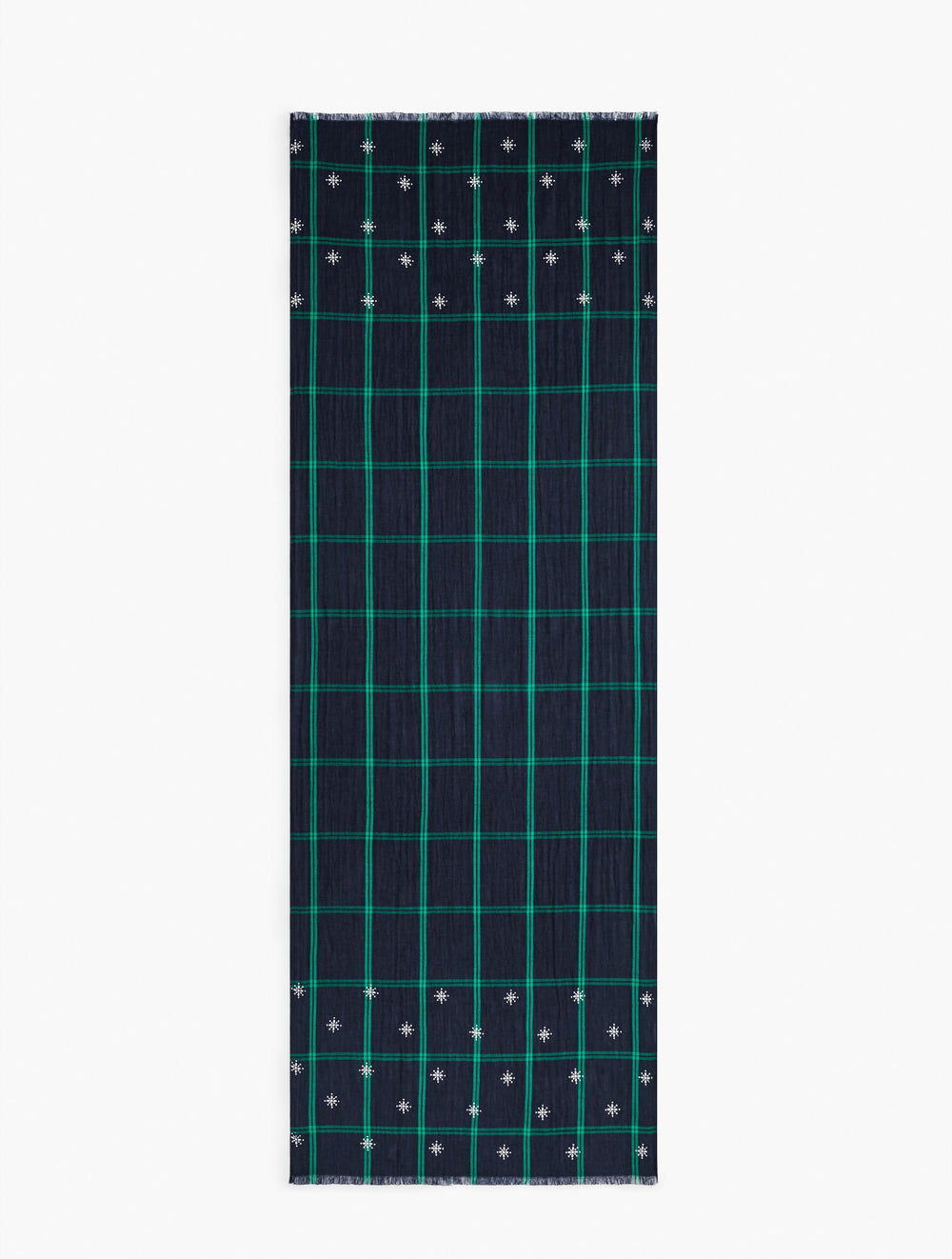 INDIGO MULTI ENCHANTING BLACK WATCH OBLONG SCARF | Talbots for sale