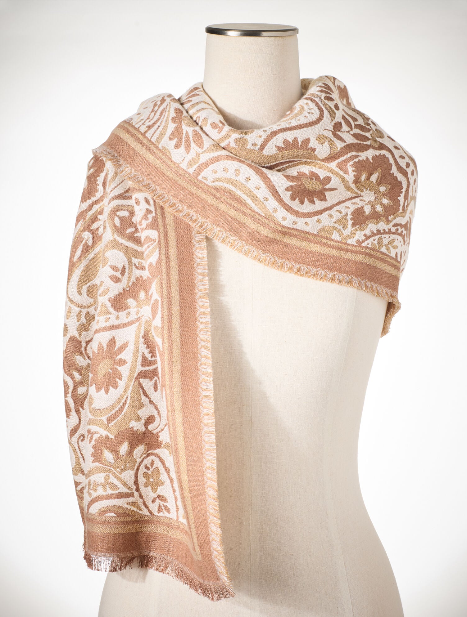 JASPER MULTI PRANCING PAISLEY OBLONG SCARF | Talbots US