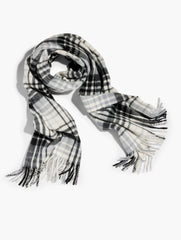 CASHMERE WATERWEAVE SCARF - SERENE PLAID | Talbots outlet