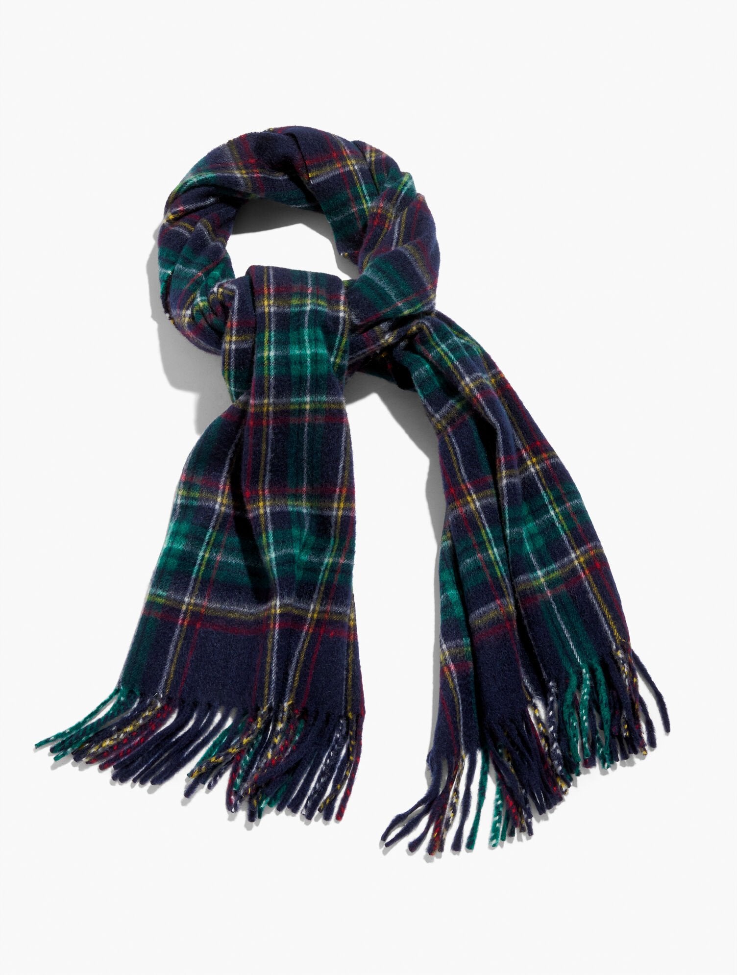INDIGO MULTI CASHMERE WATERWEAVE SCARF - MIDNIGHT PLAID | Talbots near me