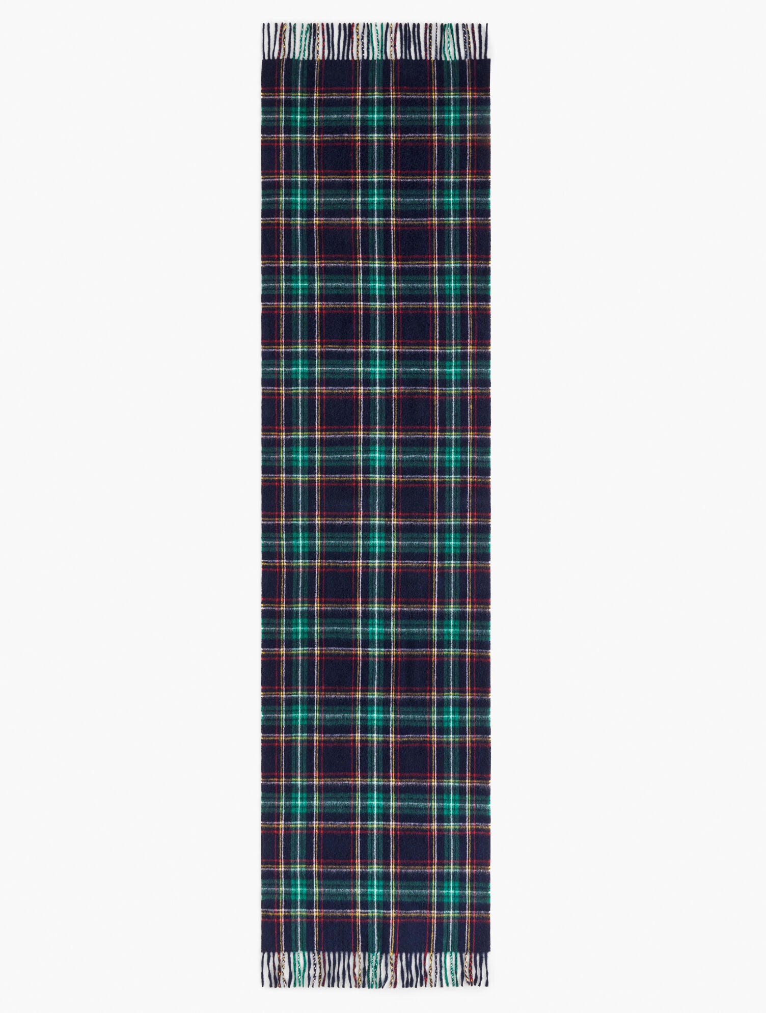 INDIGO MULTI CASHMERE WATERWEAVE SCARF - MIDNIGHT PLAID | Talbots on sale
