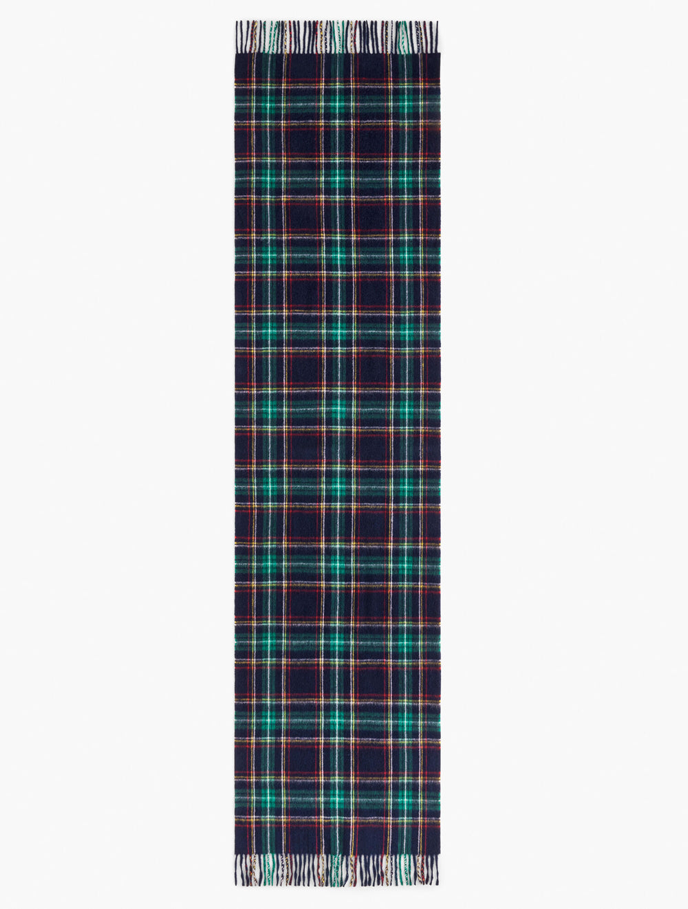 INDIGO MULTI CASHMERE WATERWEAVE SCARF - MIDNIGHT PLAID | Talbots on sale