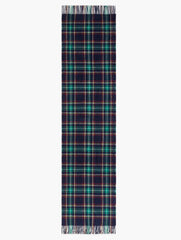 INDIGO MULTI CASHMERE WATERWEAVE SCARF - MIDNIGHT PLAID | Talbots on sale
