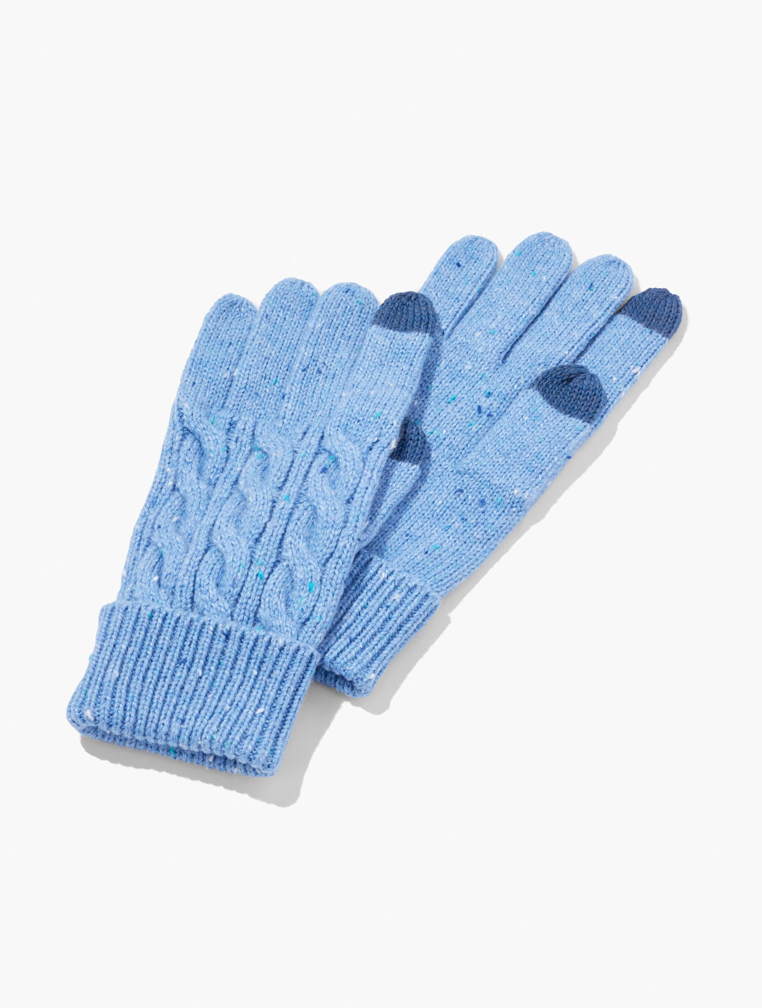 ENCHANTED BLUE MULTI|WINTER PLUM HEATHER TWEED TWEED KNIT GLOVES | Talbots online