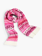 IVORY MULTI MODERN FAIR ISLE SCARF | Talbots for sale