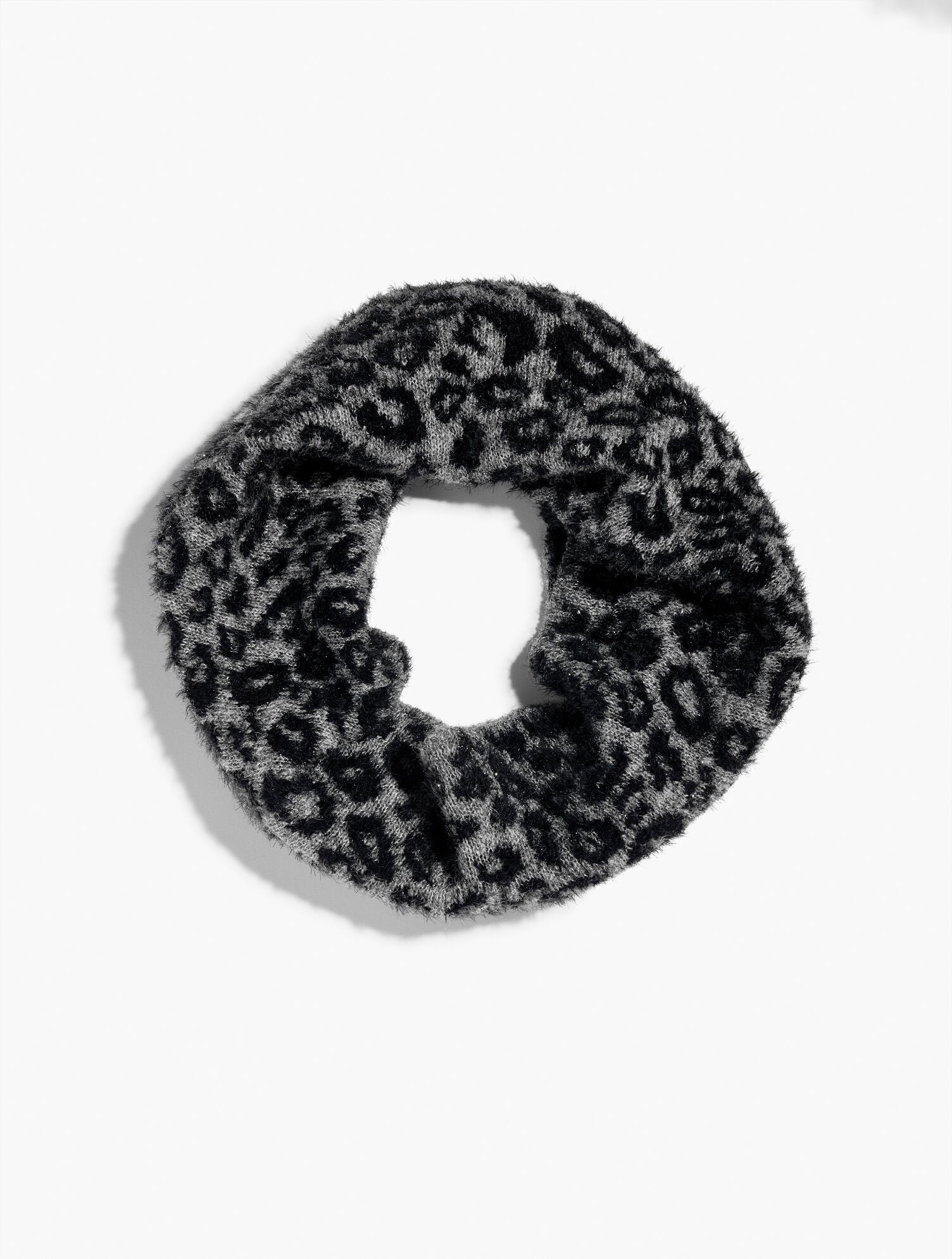 SHADOW HEATHER MULTI SNOW LEOPARD SNOOD | Talbots discount