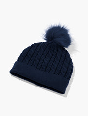 BLACK|INDIGO BLUE|LUSH GREEN|RED POP|BRILLIANT PURPLE SOFT CABLE KNIT BEANIE | Talbots outlet