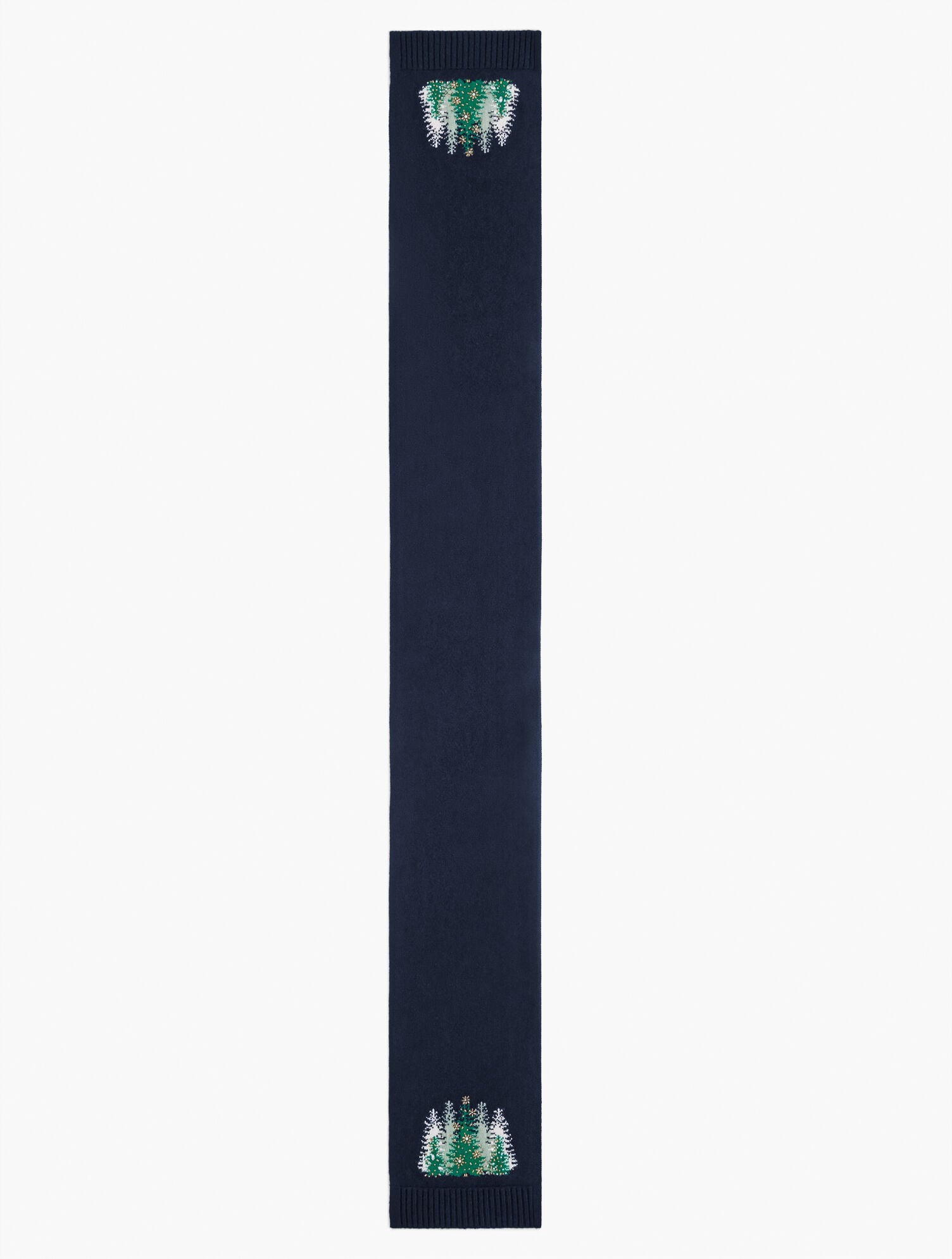 INDIGO MULTI WHIMSY TREE SCARF | Talbots outlet