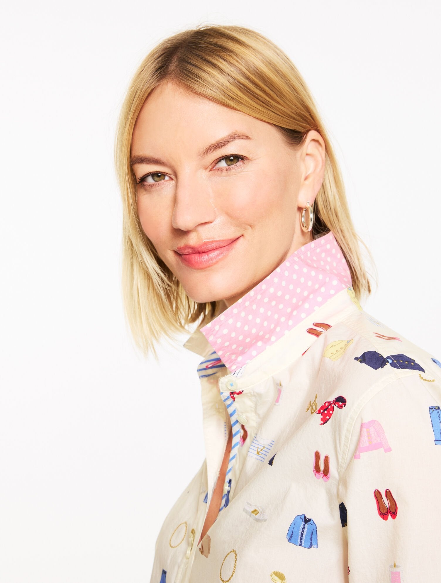 IVORY MULTI MODERN CLASSIC SHIRT - FASHION ICONS | Talbots online