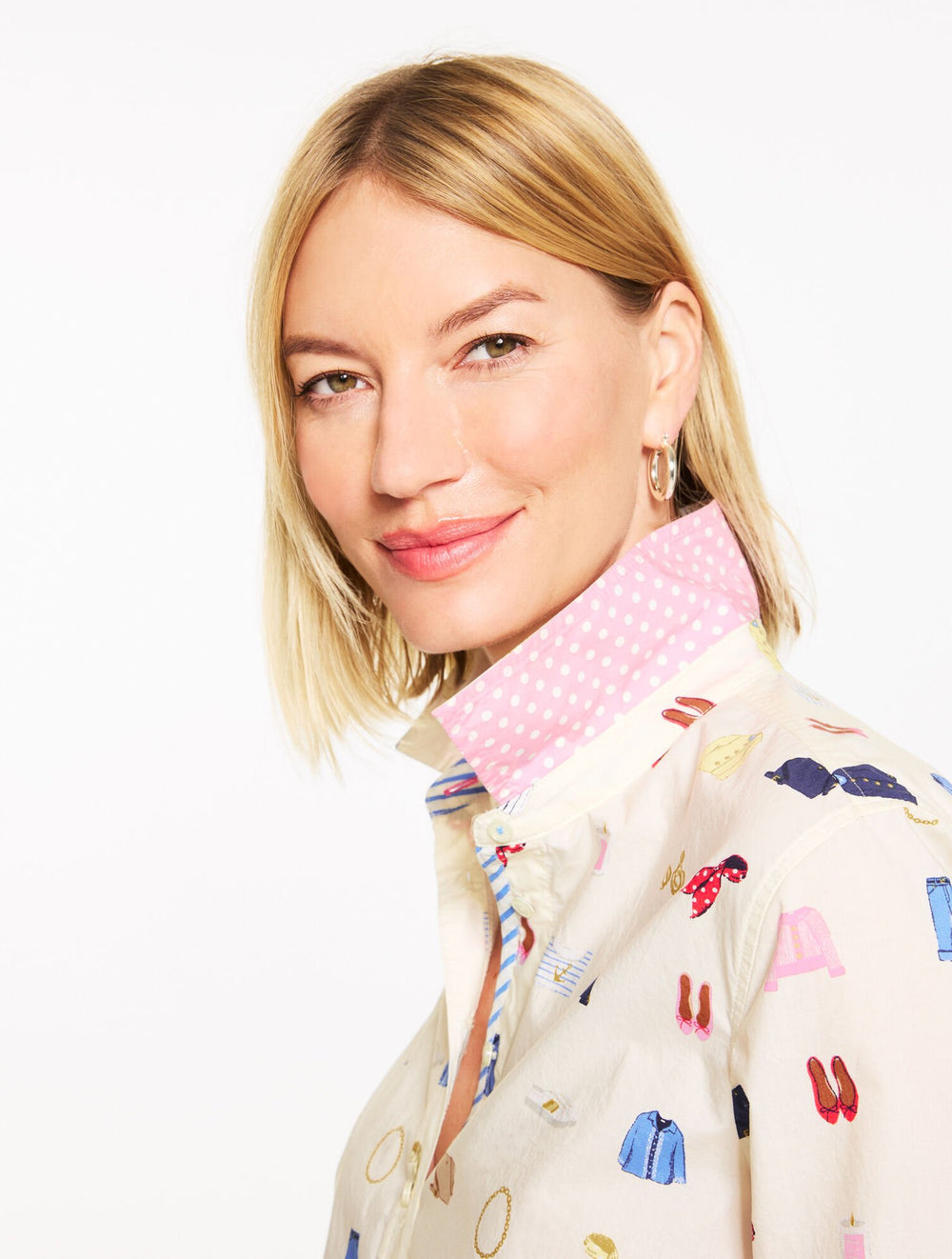 IVORY MULTI MODERN CLASSIC SHIRT - FASHION ICONS | Talbots online