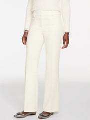 IVORY FLARE LEG TAILORED STRETCH PANTS | Talbots US