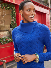 BLUE MAJESTY|IVORY|RED POP|VERY BERRY HEATHER BASKETWEAVE SPLIT NECK SWEATER | Talbots outlet