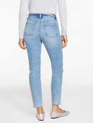 AVALON WASH SLIM ANKLE RHINESTONE JEANS - AVALON WASH | Talbots US