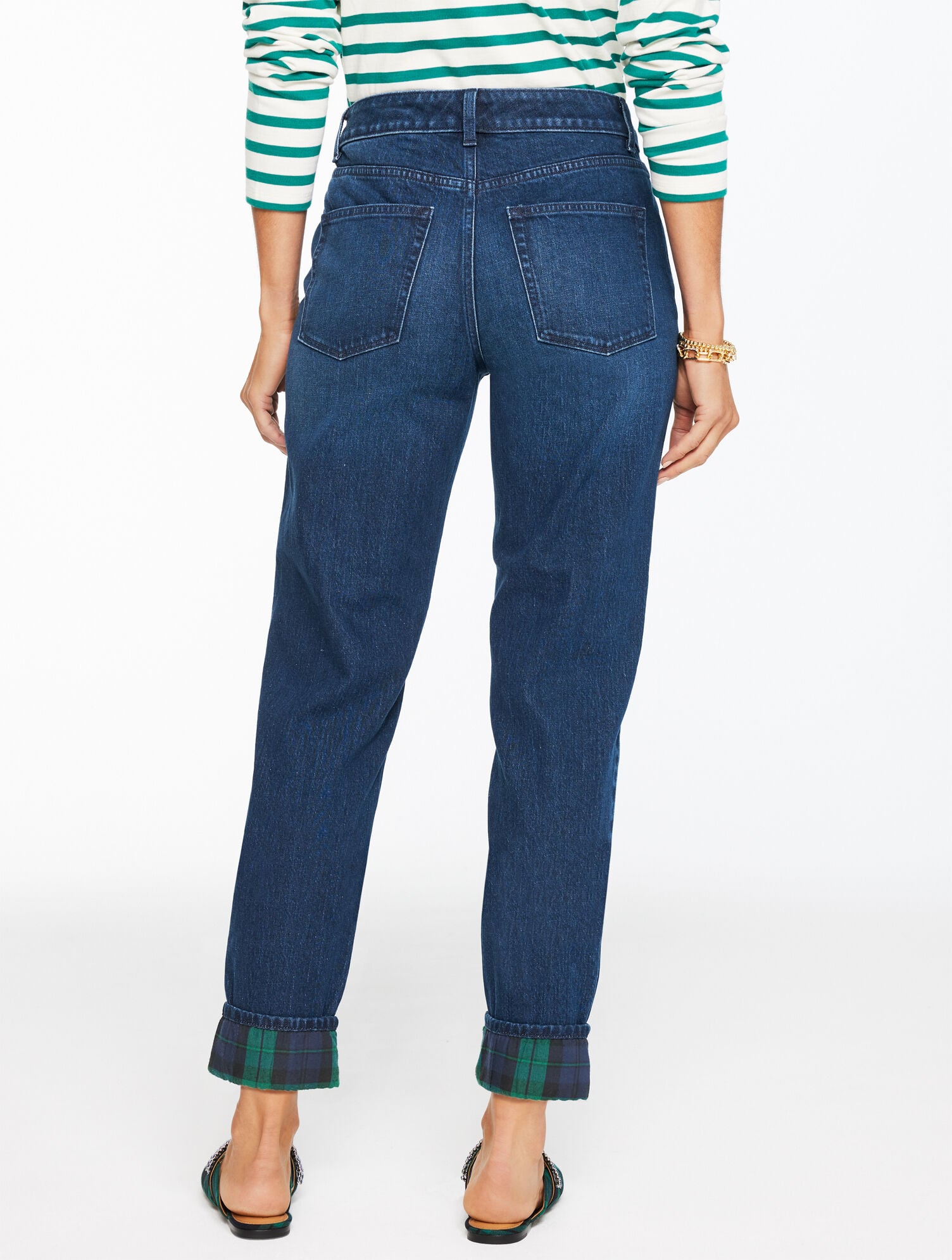 TARTAN WASH EVERYDAY RELAXED JEANS - TARTAN CUFF | Talbots near me