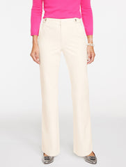 IVORY FLARE LEG HIGH WAIST JEANS | Talbots online