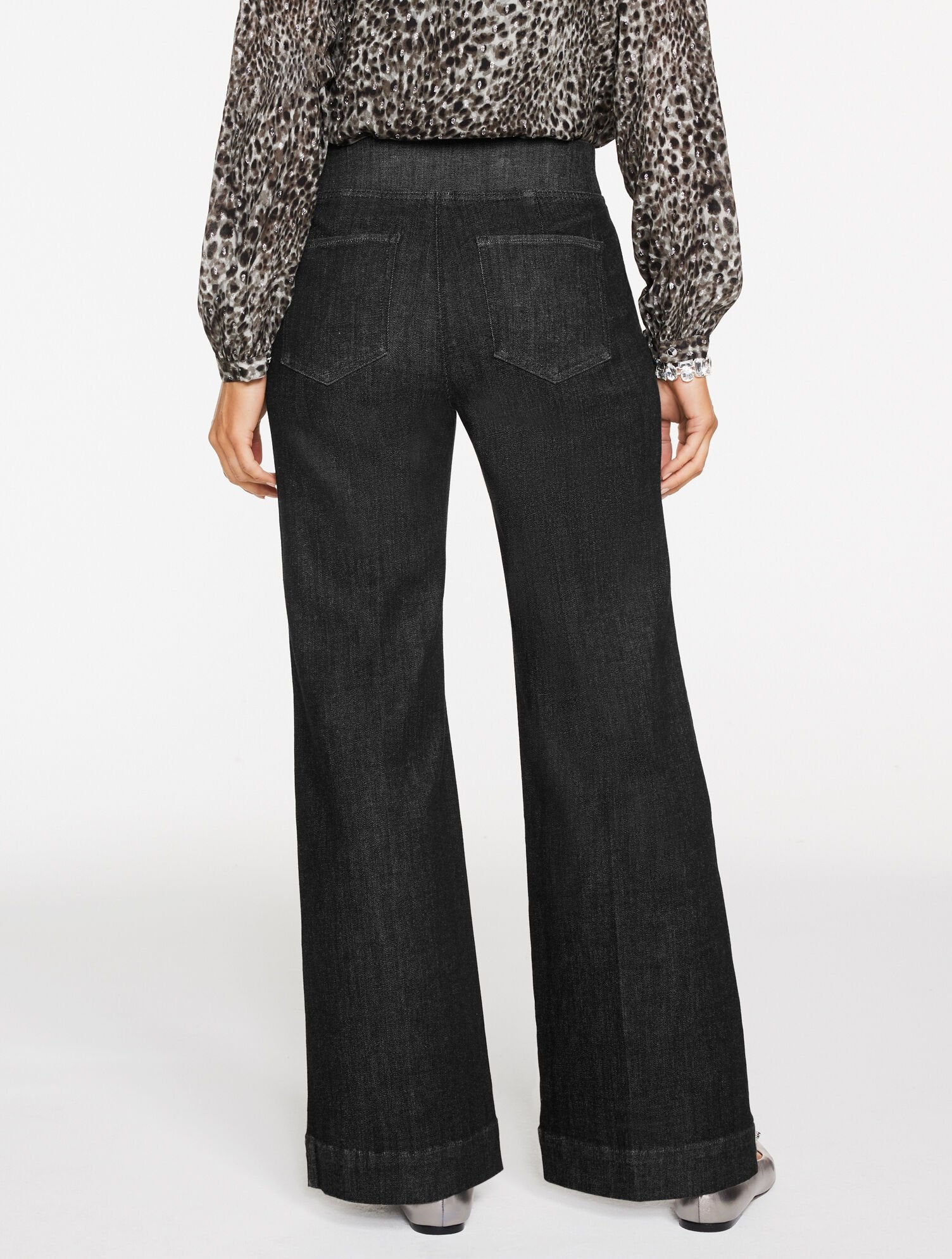 CRESCENT WASH FLARE LEG PULL-ON TRAVEL JEANS - CRESCENT WASH | Talbots near me