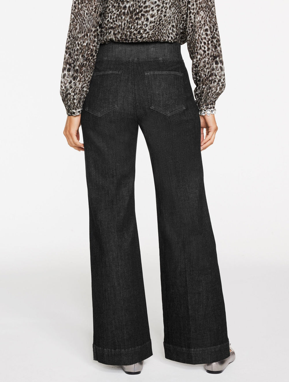 CRESCENT WASH FLARE LEG PULL-ON TRAVEL JEANS - CRESCENT WASH | Talbots near me