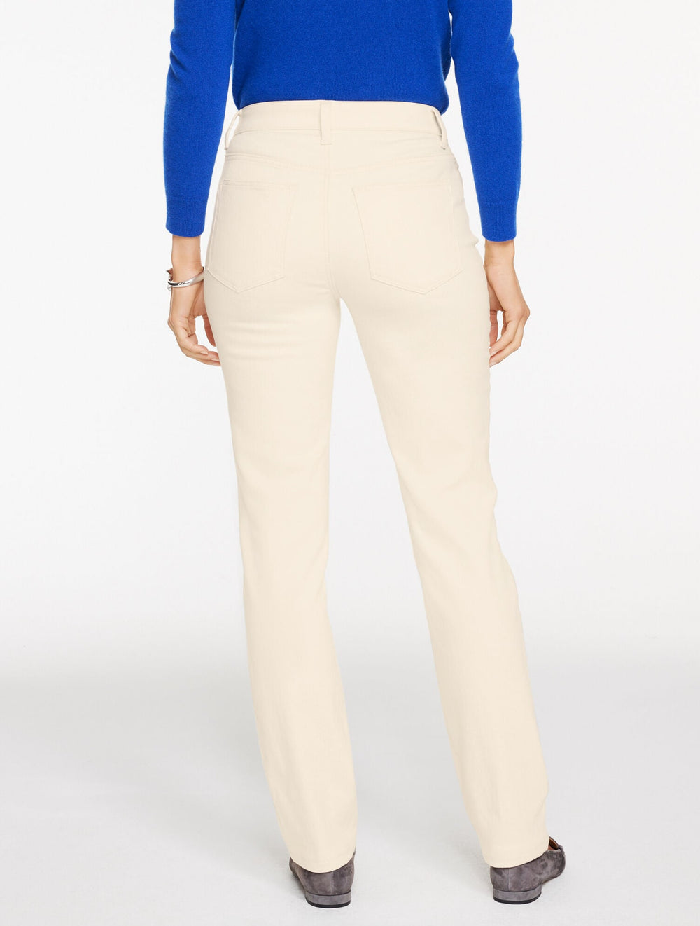 NATURAL STRAIGHT LEG RHINESTONE JEANS | Talbots on sale
