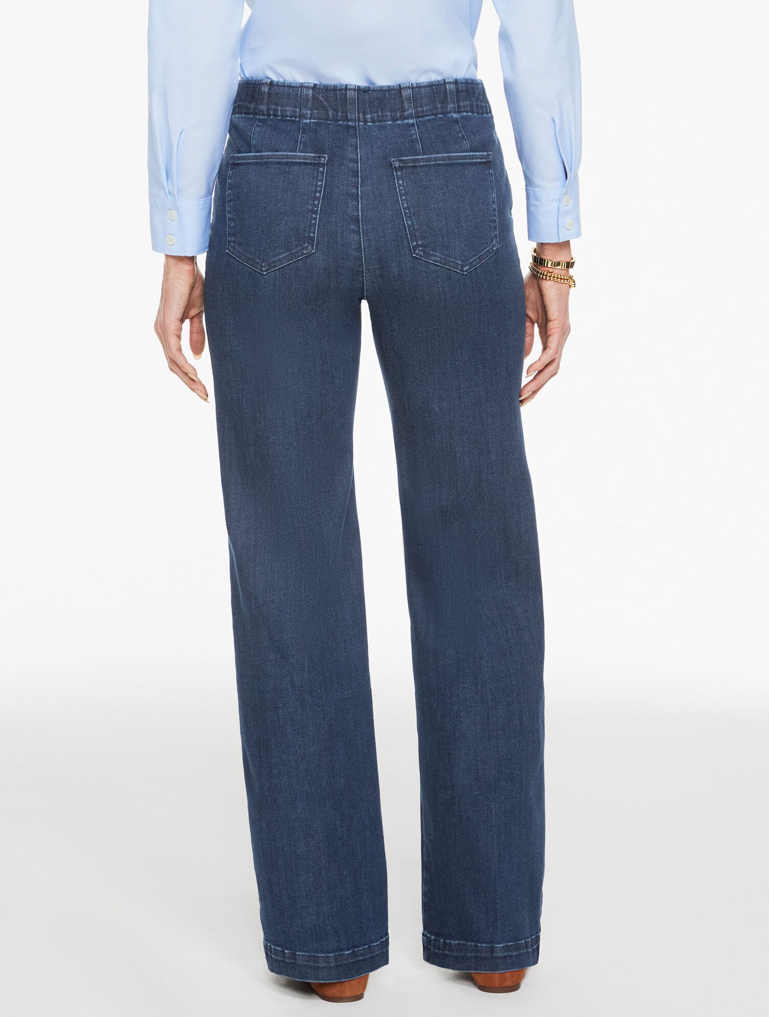PIKE WASH TROUSER PULL-ON TRAVEL JEANS - PIKE WASH | Talbots sale