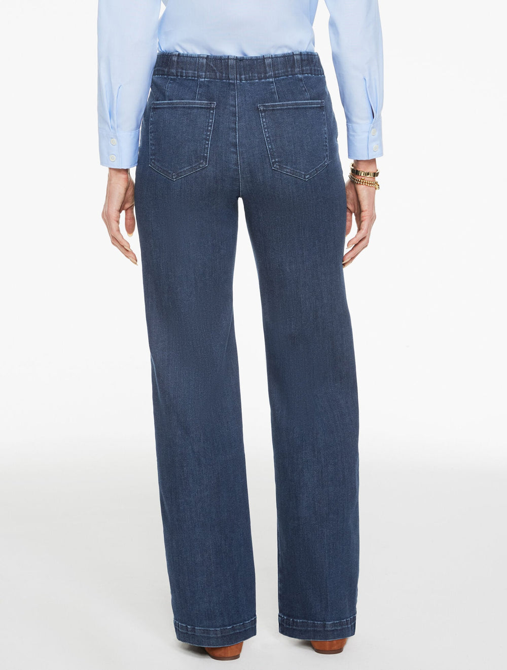 PIKE WASH TROUSER PULL-ON TRAVEL JEANS - PIKE WASH | Talbots sale
