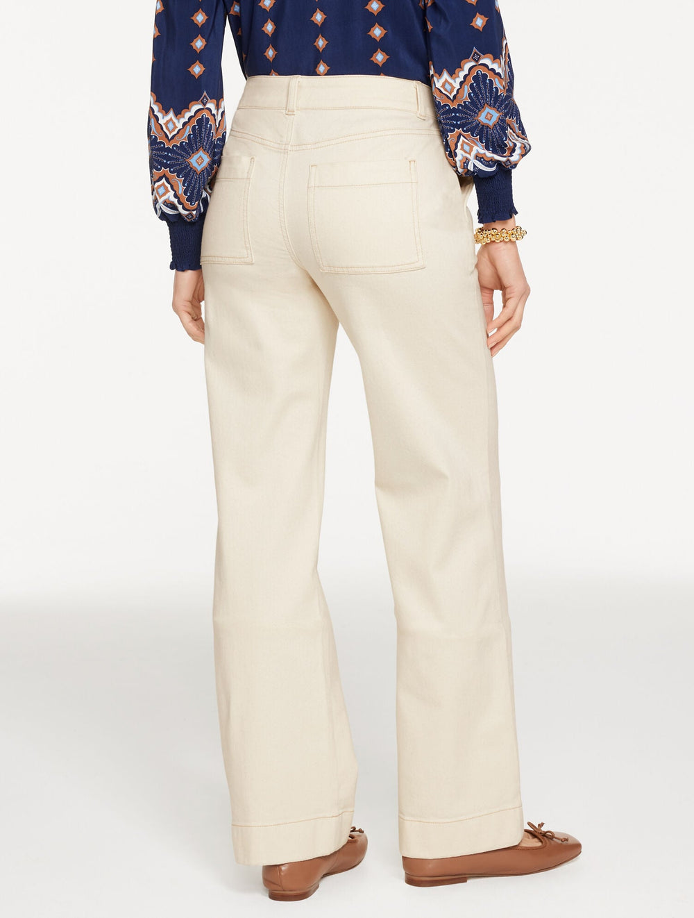 NATURAL CLASSIC JEAN TROUSERS - PINTUCK | Talbots on sale