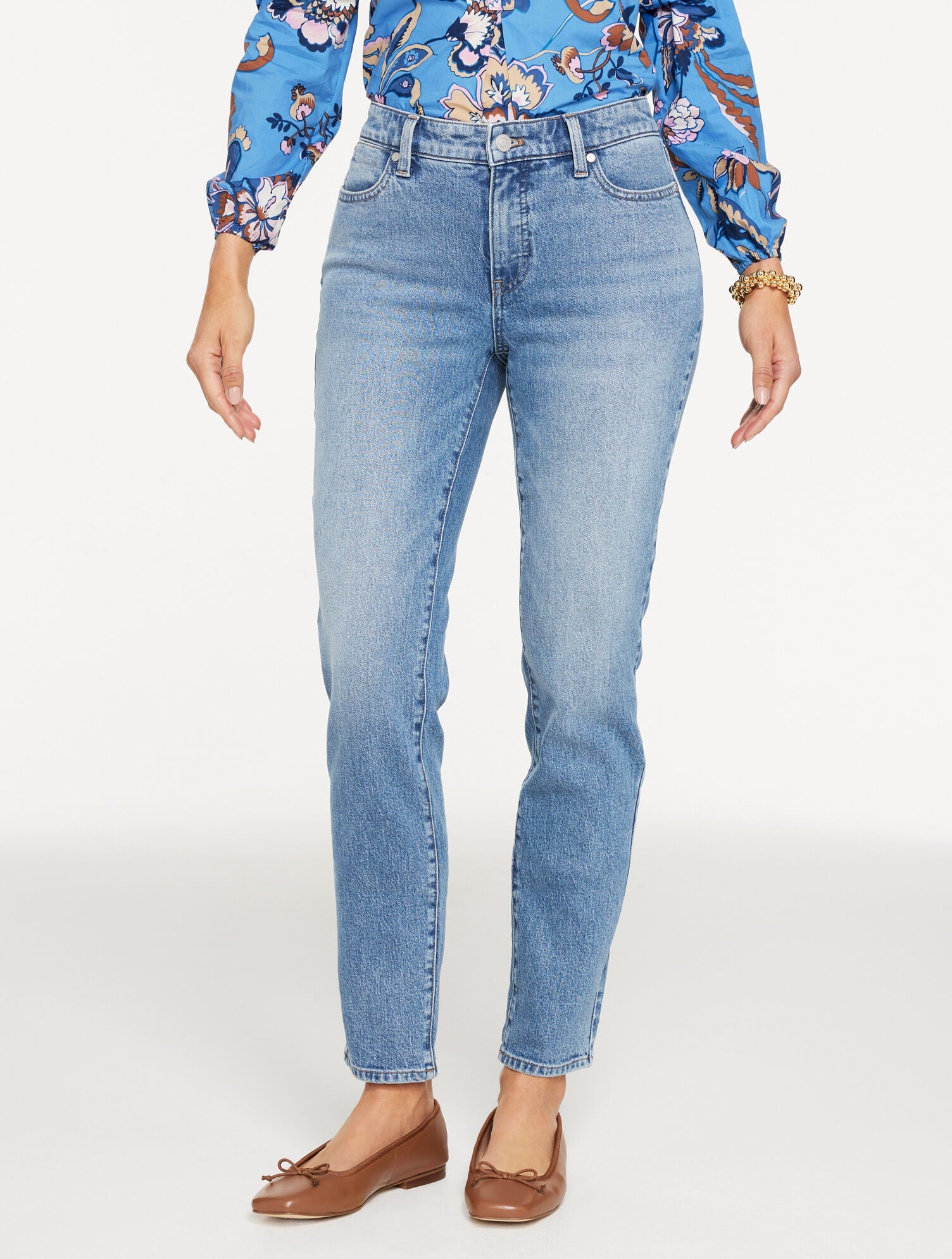 LINDEN WASH SLIM ANKLE JEANS - LINDEN WASH - CURVY FIT | Talbots online
